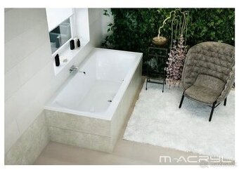 Predám akrylátovú obdĺžnikovú vaňu 160x70