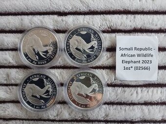 African Wildlife Elephant - Investičné Striebro 1oz Ag 9999