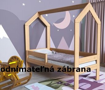 Univerzálna zábrana z bukového dreva-odnímateľná nová