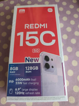 Predám úplne nový telefón Xiaomi REDMI 15C 5G