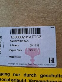 Airbag novy Octavia , Yeti , Superb