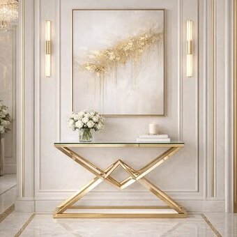 Konzolový stolík Diament Glamour New York 120x40x80