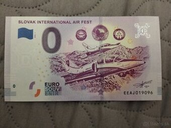 0 eur bankovka - Medzinárodné letecké dni Sliač