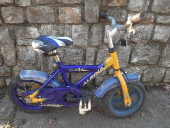 detsky modro-zlty bicyklik Alpina Rocky vyska sed xxcm
