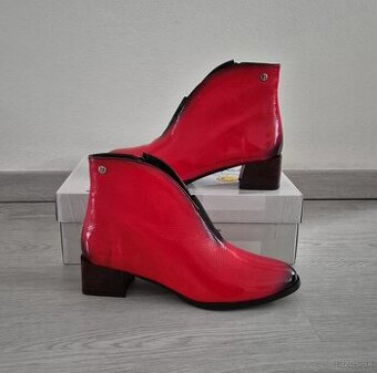 Kožené oteplené čižmy Maciejka v.40