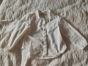 Biela dievčenská košeľa 3/4r., do 104cm