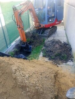 Zemné a výkopové práce(kanalizácie a vodovodné prípojky)