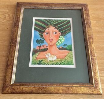 Obraz Vlasta Švejdová, Ovčka 33x37