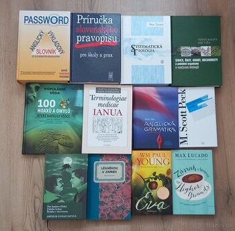 Rôzne knihy na predaj