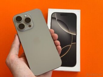 Ako Nový iPhone 16 Pro 256GB Natural Titanium - v záruke