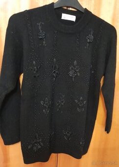 Dámsky čierny pulóver