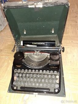 Predám starožitný kufríkový písací stroj Continental
