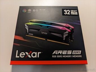Lexar ARES RGB DDR5 32GB KIT (2x16) 6000MHz CL30 v záruke