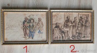 Obrazy cca 70 rokov staré