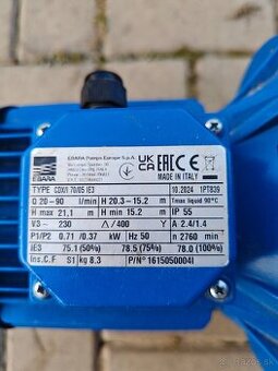 odstredivé čerpadlo značky Ebara