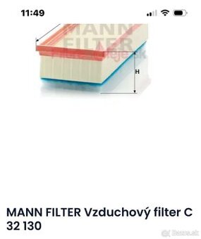 Vzduchový filter na Audi