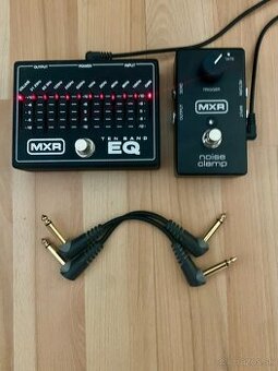 MXR 10 BAND EQ + MXR NOISE CLAMP + 2x PATCH KÁBLE | TOP STAV