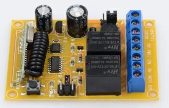 2-kanálové relé s diaľkovým ovládaním ZK2LM 12V/24V 433 MHz