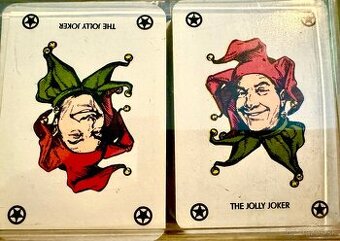 zbierka kariet poker, žolík, mariáš, retro