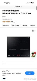 Indukčná doska Samsung NZ64B4016FK/U2 s Oval Zóne