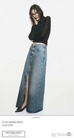 džínsová sukňa Zara - 1