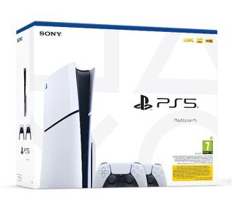 PS5 Sllim 1TB s mech. + 2x DualSense - nerozbalená