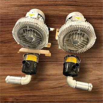 Vacuum Blower 5,5KW 2 kusy vrátane filtrov a jeden bez filtu
