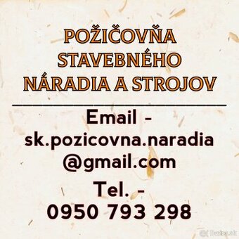 Požičovňa Naradia