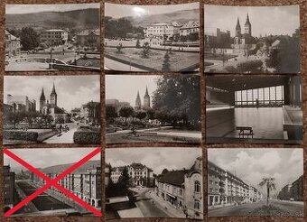 Pohľadnice - ŽILINA (čiernobiele + malý formát)