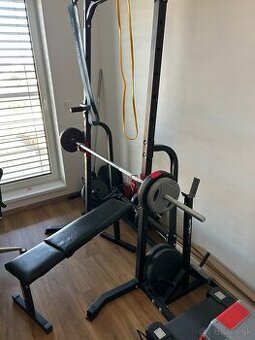 Bradla, hrazda, zavazia, posilnovacia lavicka, jednorucky