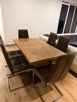 Jedalenska zostava stol + 6 stoliciek