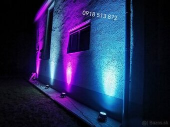 4ks led par reflektory RGBW-140W, diaľkové ovládanie + TAŠKA