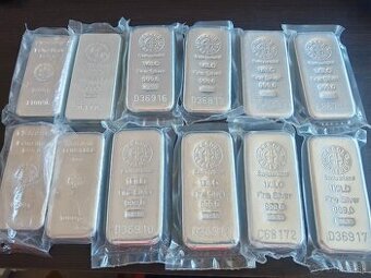 Investičné striebro 1kg tehličky Argor Heraeus