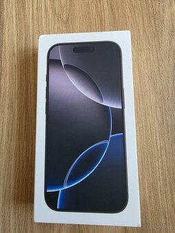 Iphone 16 pro 256gb black Titanium nový zabalený