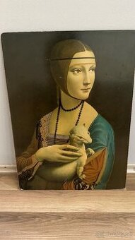 Replika obrazu leonardo davinci - dama s hranostajom - 1