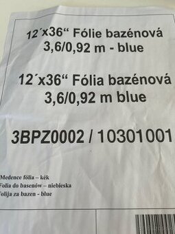 predam bazenovu foliu