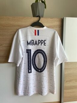 Biely replika dres Mbappé #10 Francúzsko – veľkosť XL