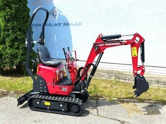 Japonský minibager Yanmar SV08, minirypadlo (960kg) záruka