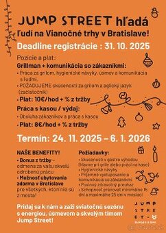 BRIGÁDA NA VIANOČNÝCH TRHOCH V BRATISLAVA - JUMP STREET