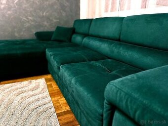 Moderná sedačka s úložným priestorom a na spanie