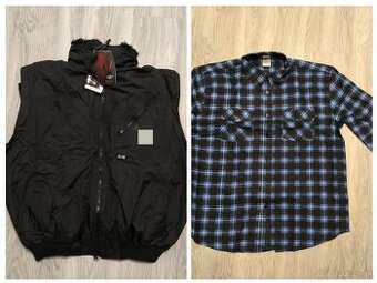 Pracovná vesta veľkosť L a košeľa 43/44