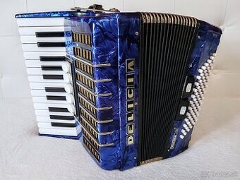 Predam akordeon Delicia Junior 72 bas., TOP stav...