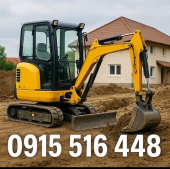 Zemné práce s minibagrom