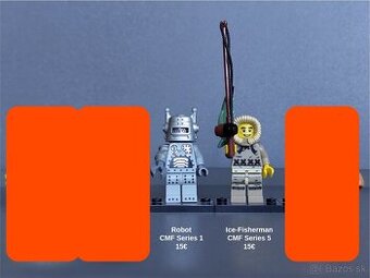 LEGO CMF minifigúrky (Series 1–10) + Castle rytieri + doplnk