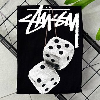 Tričko Stussy Fuzzy Dice čierna