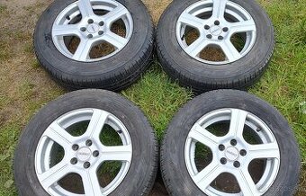 Alu kola 5x100 R15 s letními pneu