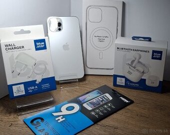 IPhone 12 Pro 256GB Silver-NOVA BAT.100%-ZADARMO SLÚCHADLÁ