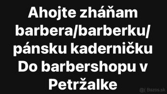 Hľadáš prácu ako Barber/Barberka?
