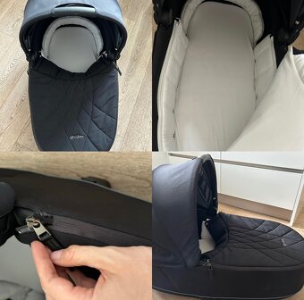 Vanička Deep Black 2020 na kočík Cybex Priam