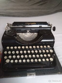 Písací stroj Olympia, nemecký, v top stave, funkčný
